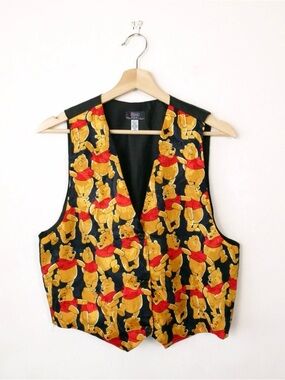 Disney Winnie the Pooh Black Red Yellow Character Vest
